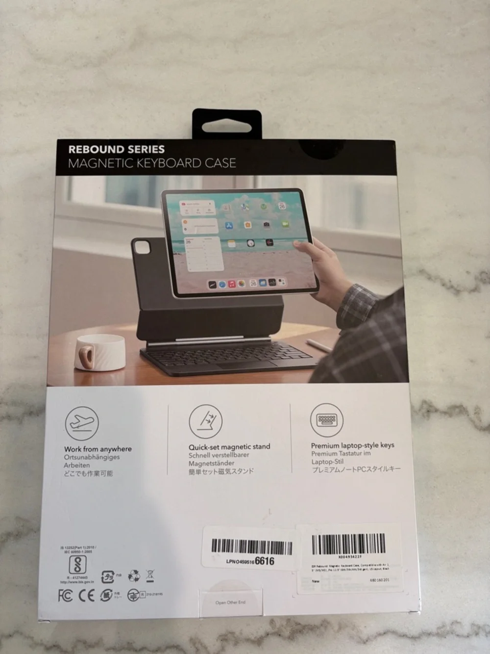 ESR Rebound Series iPad Air 13 inch and iPad Pro 12.9 inch Case Keyboard